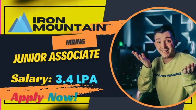 Iron Mountain Hiring Junior Associate