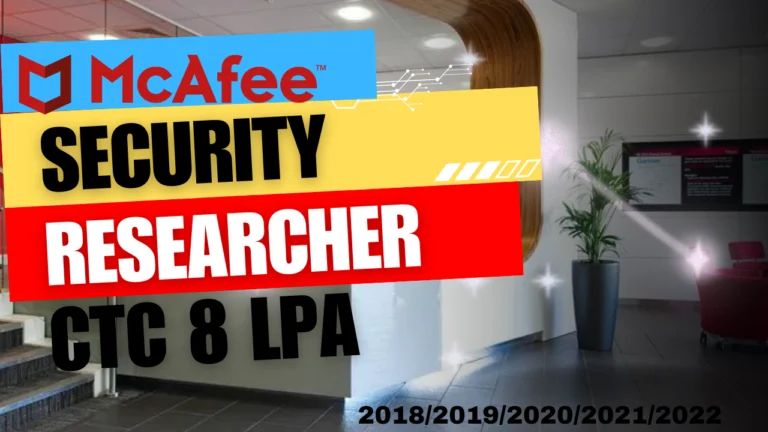 McAfee Security Researcher Job