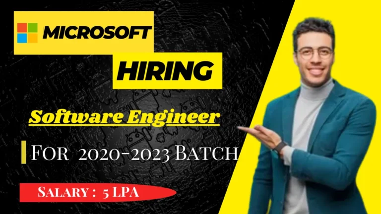 Microsoft Software Engineer Job