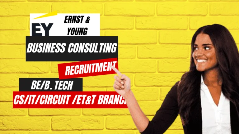 EY Business Consulting Job