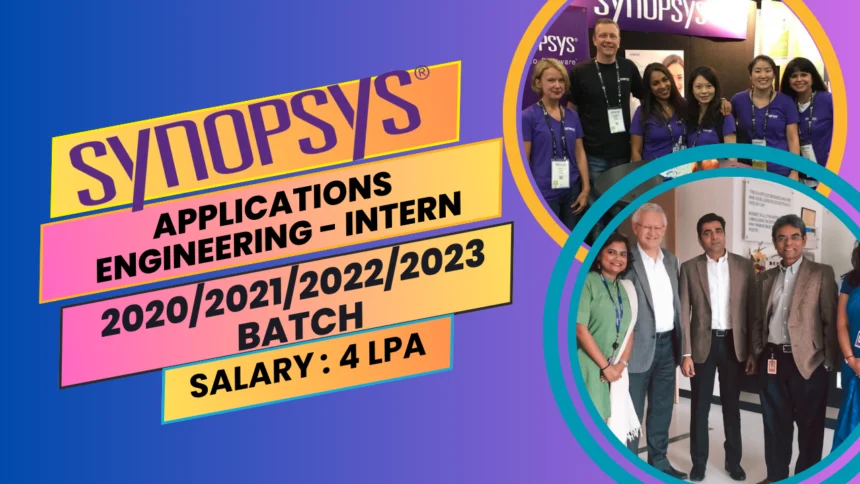 Synopsys Applications Engineering - Intern All Updated