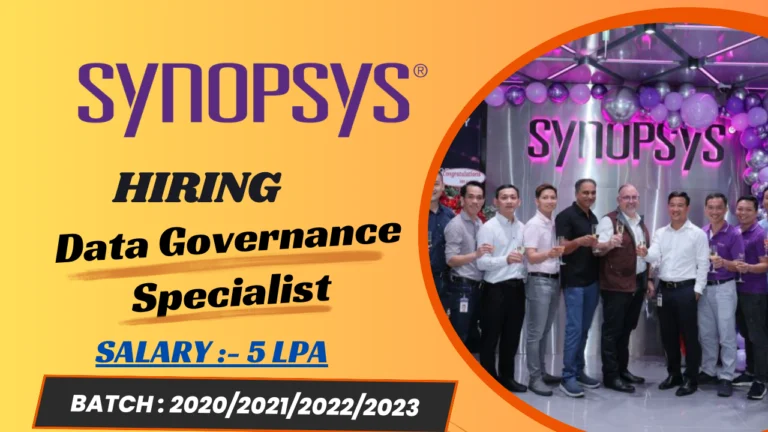 Synopsys Data Governance Specialist Job