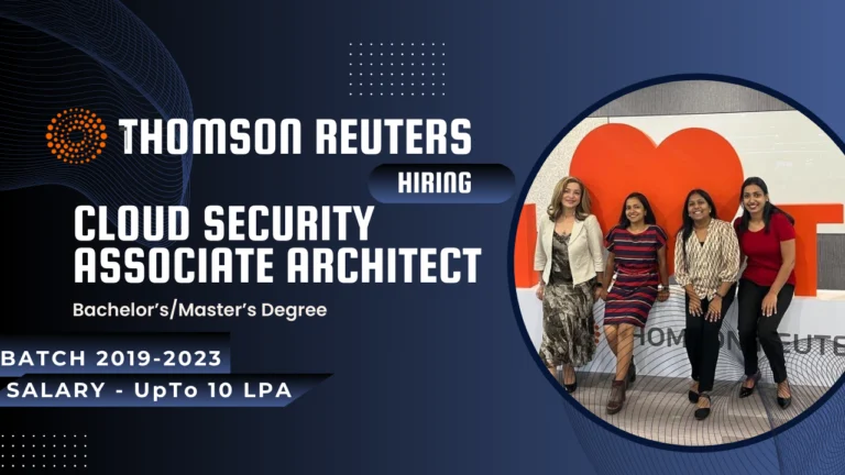 Thomson Reuters Cloud Security Associate Architect Salary