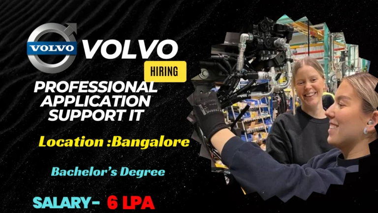 Volvo Professional Application Support IT Job