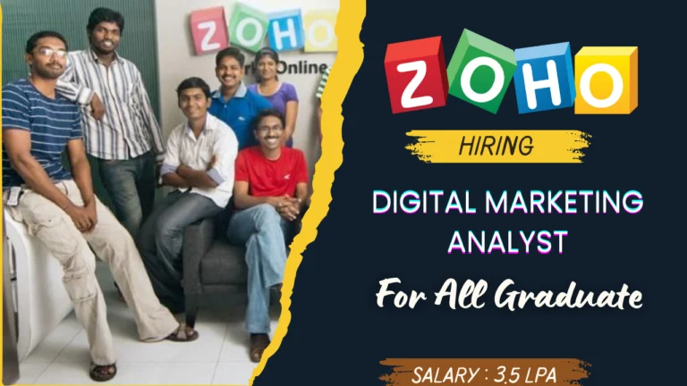 Zoho Digital Marketing Analyst