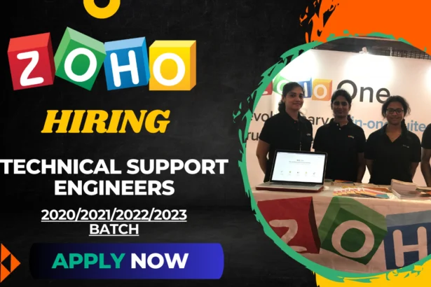Zoho Technical Support Engineers All Updated