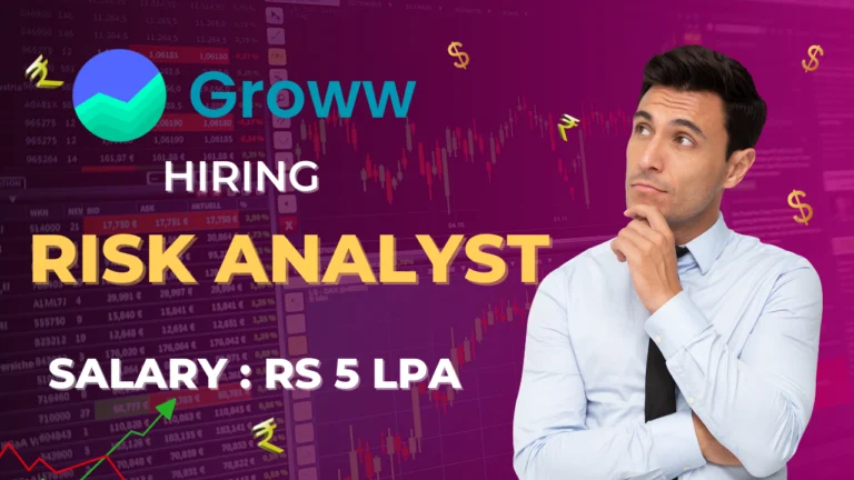 Groww Risk Analyst Job