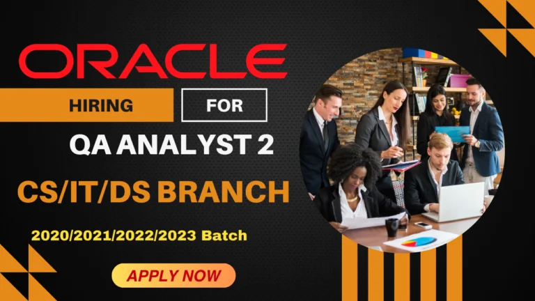 Oracle QA Analyst Job