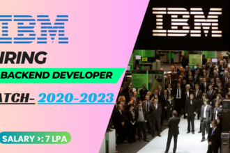 IBM Backend Developer Job