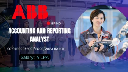 ABB Accounting and Reporting Analyst Job